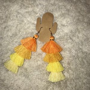 SOLD - Ombré Tassel earrings
